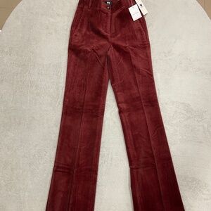 Corduroy Trousers Straight Leg Size XS Long